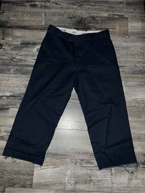 Navy Dickies 874 original fit cutoff work pants